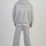 SikSilk - Grey Marl Graphic Full Zip Hoodie